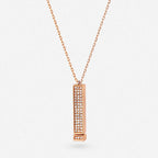 "I Love You" Pull-Out Engraved Diamond Pendant Necklace