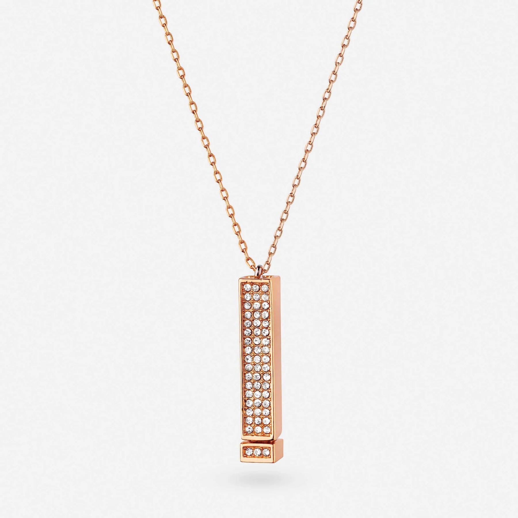 "I Love You" Pull-Out Engraved Diamond Pendant Necklace